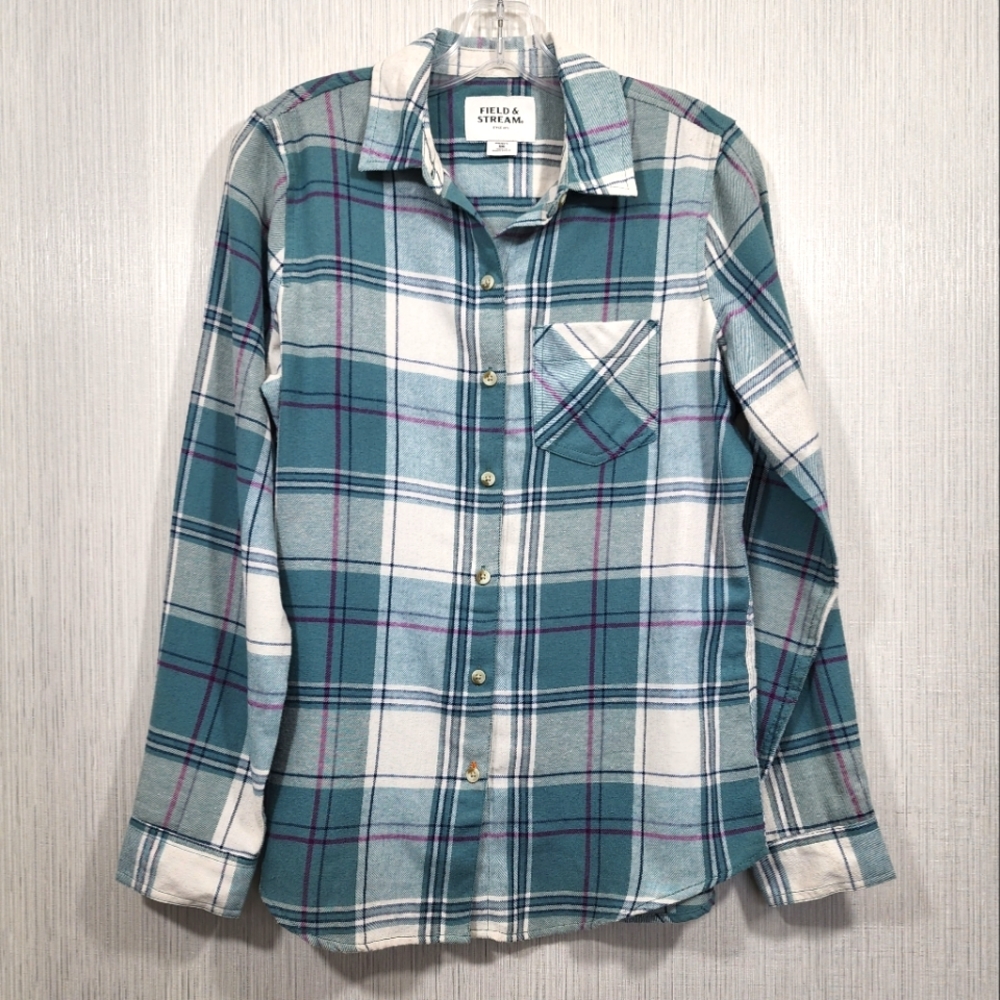 Field & Stream Soft Cotton-blend Plaid Button-up Shirt